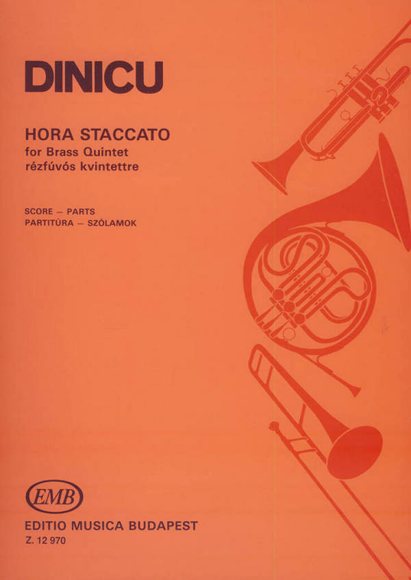 Hora staccato für Blech-&nbsp;&nbsp;bläserquintett, Partitur+Stimmen&nbsp;&nbsp;Farkas, A., Bearb.