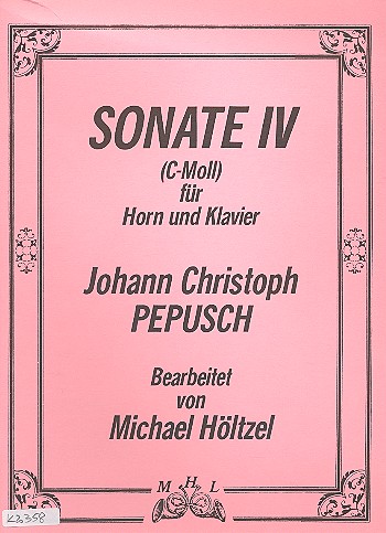 Sonate c-Moll Nr.4  für Horn und Klavier  