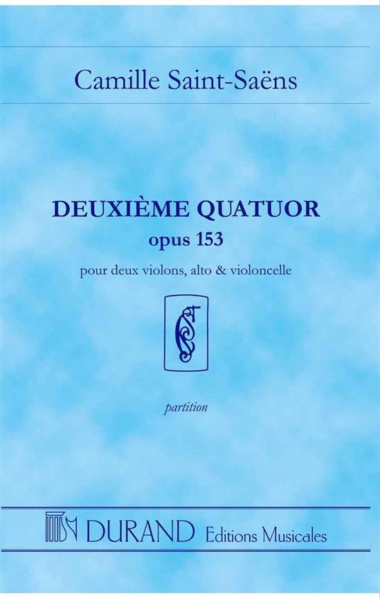 Quatuor à cordes no.2 op.153&nbsp;&nbsp;partition de poche&nbsp;&nbsp;