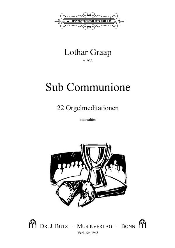 Sub Communione&nbsp;&nbsp;für Orgel manualiter&nbsp;&nbsp;