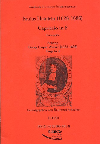 Capriccio F-Dur für Orgel  Fuga D-Moll  für Orgel (G.C. Wecker)  Schächer, R., ed