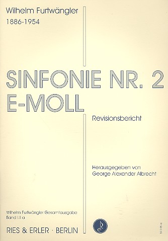 Sinfonie e-Moll Nr. 2 Revisionsbericht&nbsp;&nbsp;&nbsp;&nbsp;