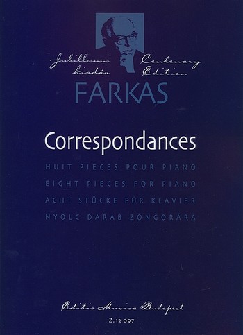 Correspondances 8 Stücke  für Klavier  