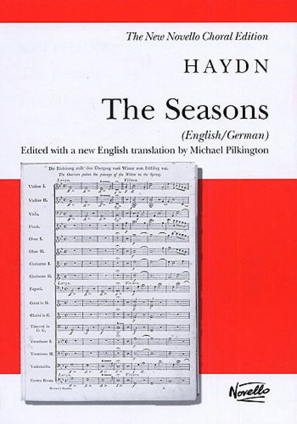 The Seasons oratorio for soloists,&nbsp;&nbsp;mixed chorus and orchestra&nbsp;&nbsp;vocal score (en/dt)