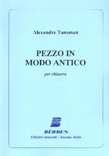 Pezzo in modo antico&nbsp;&nbsp;per chitarra&nbsp;&nbsp;