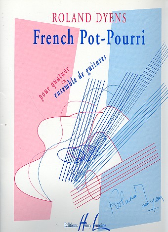Frechn pot-pourrie pour&nbsp;&nbsp;quatuor ou ensemble de guitares,&nbsp;&nbsp;partition+parties