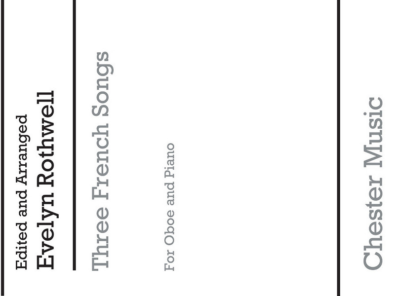 3 french pieces for oboe and piano  Verlagskopie  