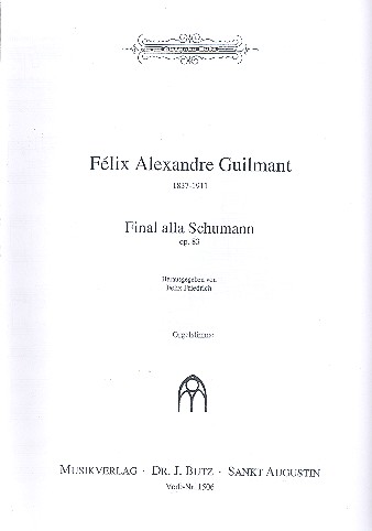 Final alla Schumann op.83  für Orgel und Orchester  Orgelstimme
