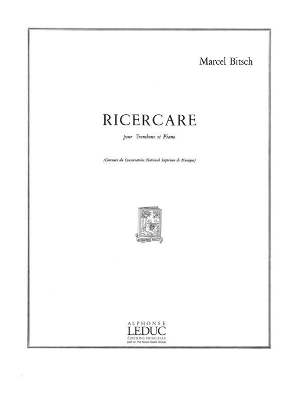 Ricercare pour trombone et piano    