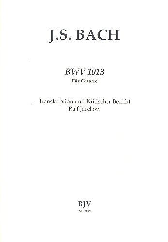 Partita a-moll BWV1013  für Gitarre  