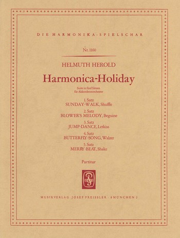 Harmonica-Holiday Suite  für Akkordeonorchester  Partitur