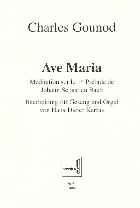Ave Maria  für Gesang und Orgel  