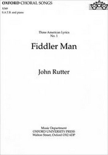 Fiddler man for mixed  choir and piano, score  3 American lyrics no.1
