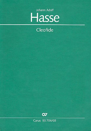 Cleofide&nbsp;&nbsp;Oper in 3 Akten&nbsp;&nbsp;Klavierauszug
