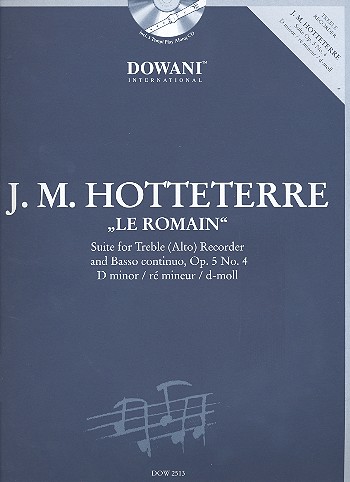 Suite d-Moll op.5,4 (+CD)  für Altblockflöte und Bc  