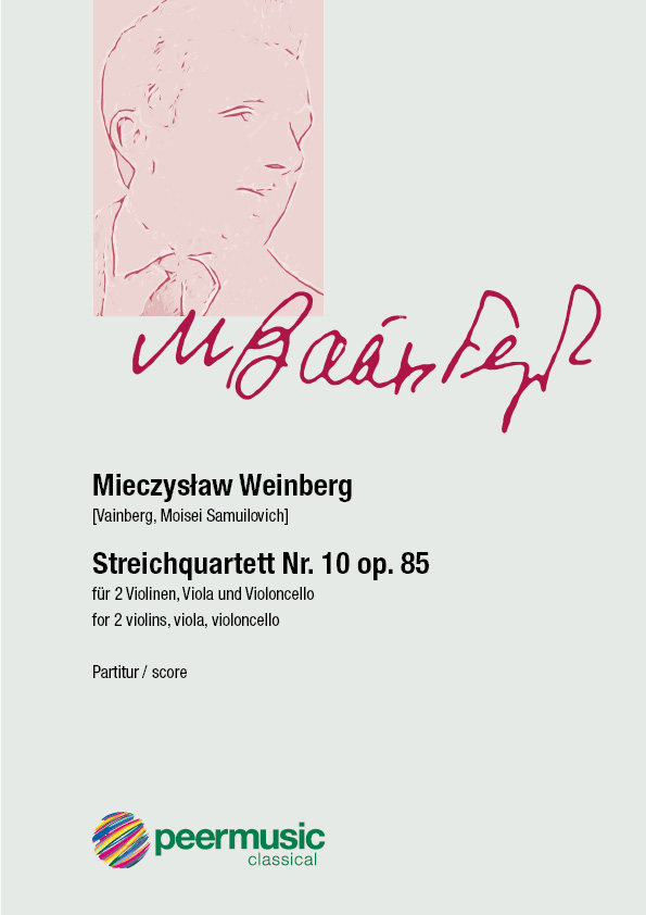 Streichquartett Nr.10 op.85&nbsp;&nbsp;für 2 Violinen, Viola und Violoncello&nbsp;&nbsp;Partitur