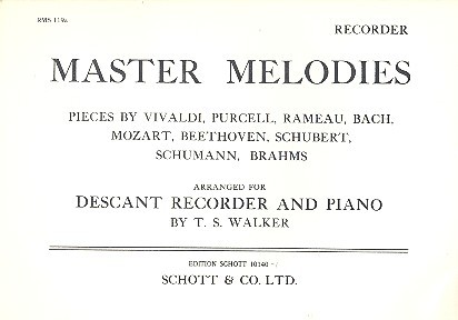 Master Melodies&nbsp;&nbsp;for descant recorder and piano&nbsp;&nbsp;