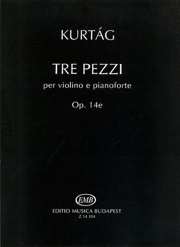 3 Pezzi op.14e für Violine  und Klavier  