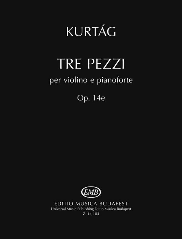 3 Pezzi op.14e für Violine  und Klavier  