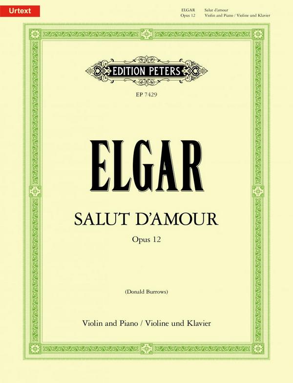 Salut d'amour op.12&nbsp;&nbsp;für Violine und Klavier (2 Fassungen)&nbsp;&nbsp;