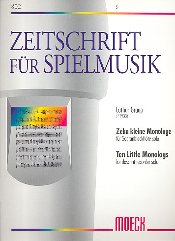 10 kleine Monologe   für Sopranblockflöte solo  