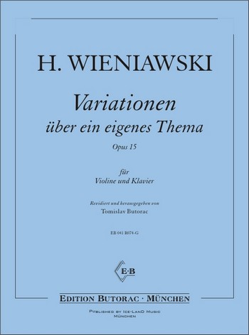 Variationen über ein eigenes  Thema op.15 für Violine und Klavier  