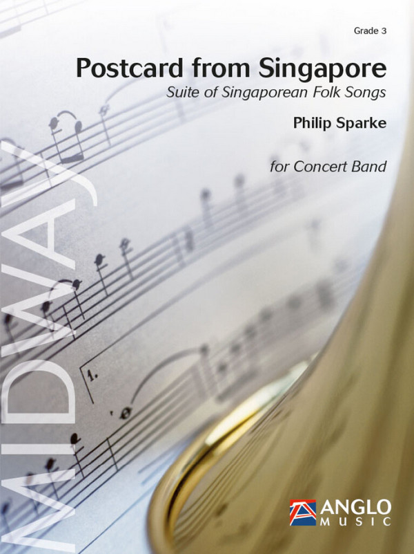 Postcard from Singapore  for concert band  score and parts