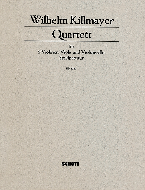 Quartett&nbsp;&nbsp;für Streichquartett&nbsp;&nbsp;Spielpartitur