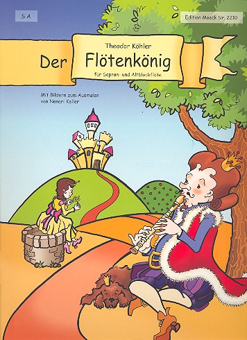 Der Flötenkönig   für 2 Blockflöten (SA)  Spielpartitur