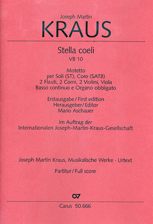 Stella coeli VB10 für Soli,&nbsp;&nbsp;gem Chor und Orchester&nbsp;&nbsp;Partitur
