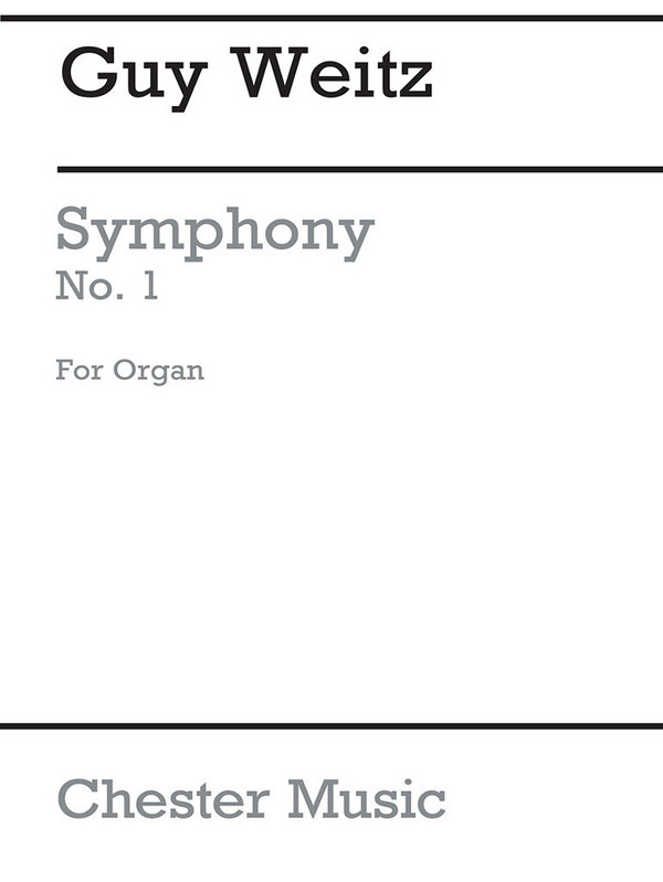 Symphony No. 1&nbsp;&nbsp;for organ&nbsp;&nbsp;