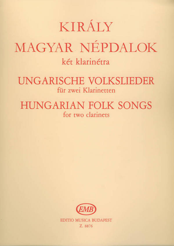 Ungarische Volkslieder für 2 Klarinetten    