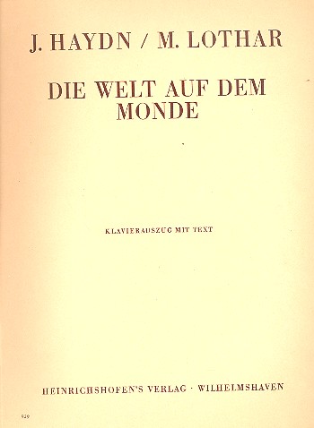 Die Welt auf dem Monde  Klavierauszug  