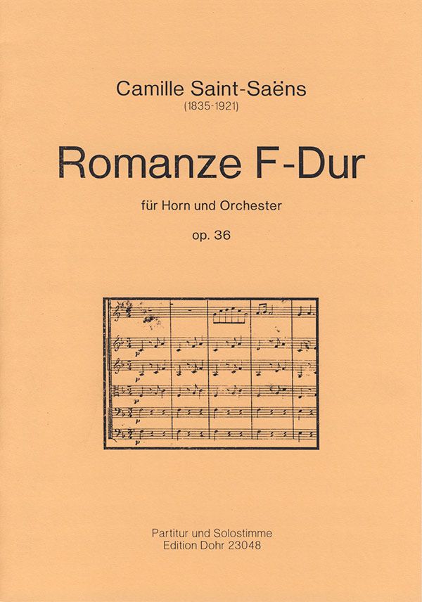 Romanze F-Dur op. 36 für Horn in F&nbsp;&nbsp;und Orchester&nbsp;&nbsp;Partitur und Solostimme