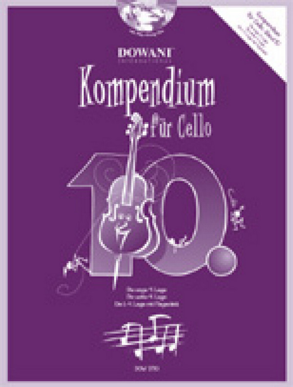 Kompendium Band 10 (+CD)  für Violoncello  