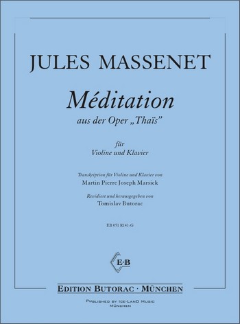 Méditation aus Thais  für Violine und Klavier  