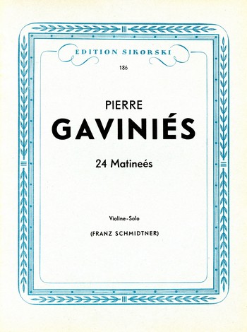 24 Matinées  für Violine  