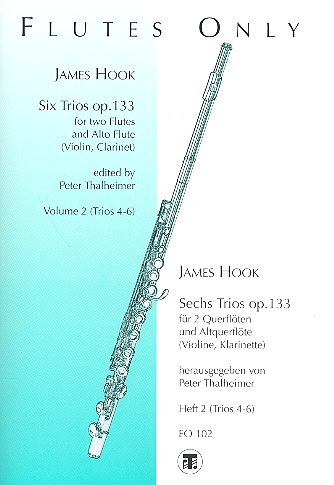 6 Trios op.133 Band 2 (Nr.4-6)   für 2 Flöten und Altquerflöte  Partitur und Stimmen