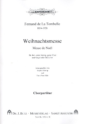 Weihnachtsmesse&nbsp;&nbsp;für gem Chor und Streicher (Orgel)&nbsp;&nbsp;Chorpartitur