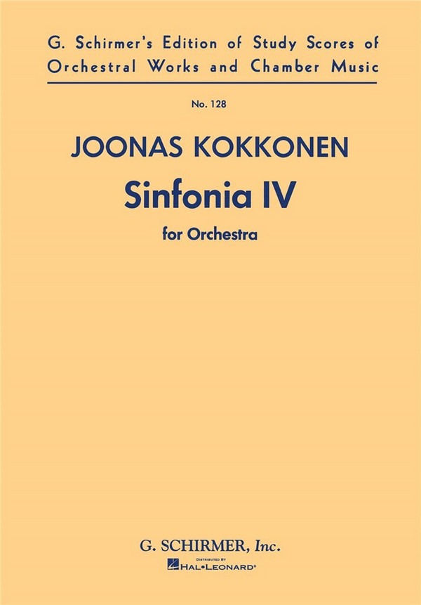 Sinfonie Nr.4 für Orchester  Studienpartitur  