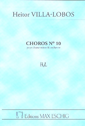 Chorus no.10 (frz.) for mixed  Chorus and orchestra  score