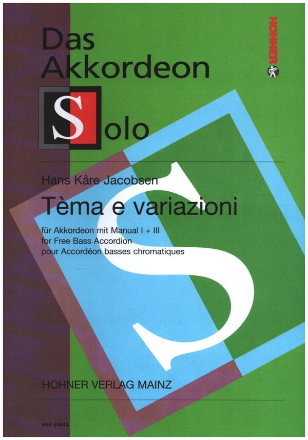 Thema und Variationen für  Akkordeon mit Manual 1 und 3  