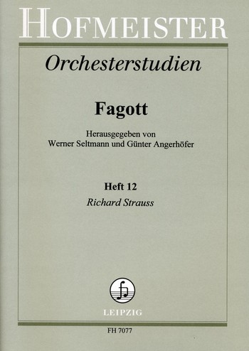 Orchesterstudien für Fagott Band 12&nbsp;&nbsp;&nbsp;&nbsp;