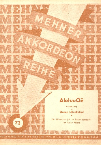 Aloha Oe  für Akkordeon  