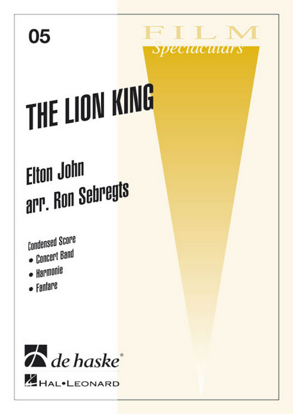 The Lion King for concert band&nbsp;&nbsp;Sebregts, Ron, Arr.&nbsp;&nbsp;