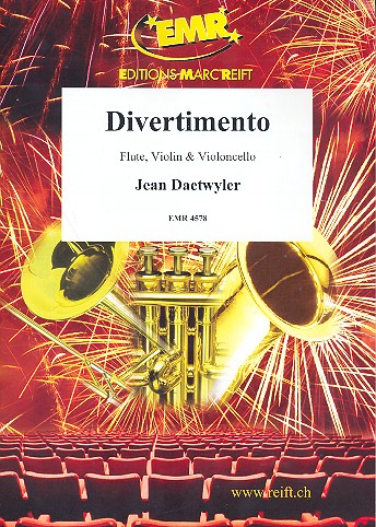 Divertimento für Flöte,&nbsp;&nbsp;Violine und Violoncello&nbsp;&nbsp;Partitur und Stimmen