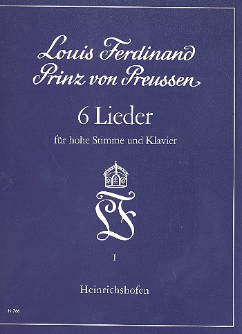 6 Lieder für hohe Singstimme  und Klavier  
