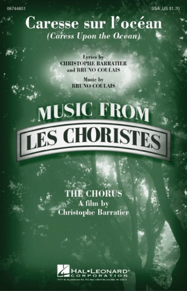 Caresse sur L'océan for female or&nbsp;&nbsp;children's chorus (SSA) and piano&nbsp;&nbsp;score