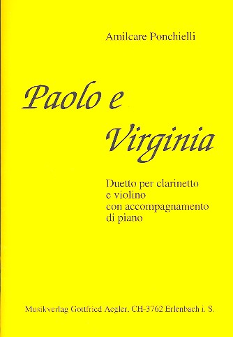 Paolo e Virginia  für Klarinette, Violine und Klavier  Partitur und Stimmen