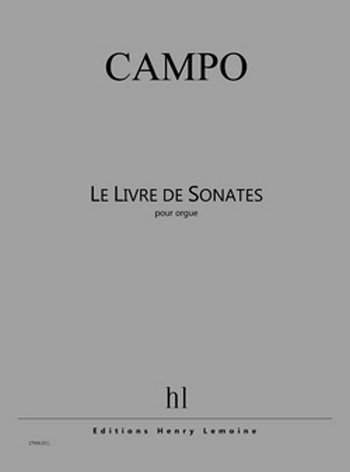 Livre de sonates  pour orgue  